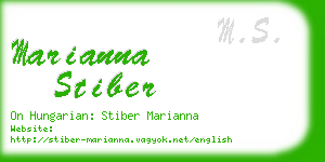 marianna stiber business card